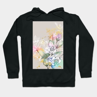 Magnolia Gold Flowers Celestes Studio© Hoodie